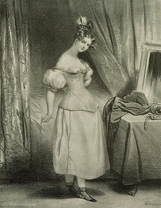 The Corset — Achille Jacques Jean Marie Devéria