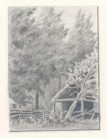 Drying House In Tarakanovka — Nicholas Roerich