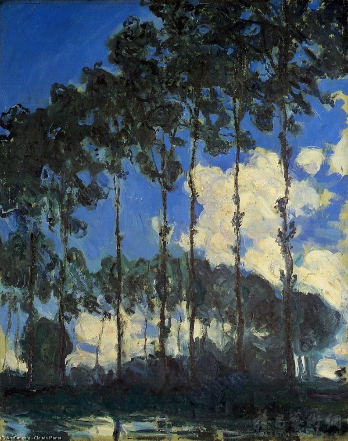 Poplars On The Banks Of The Epte — Claude Monet