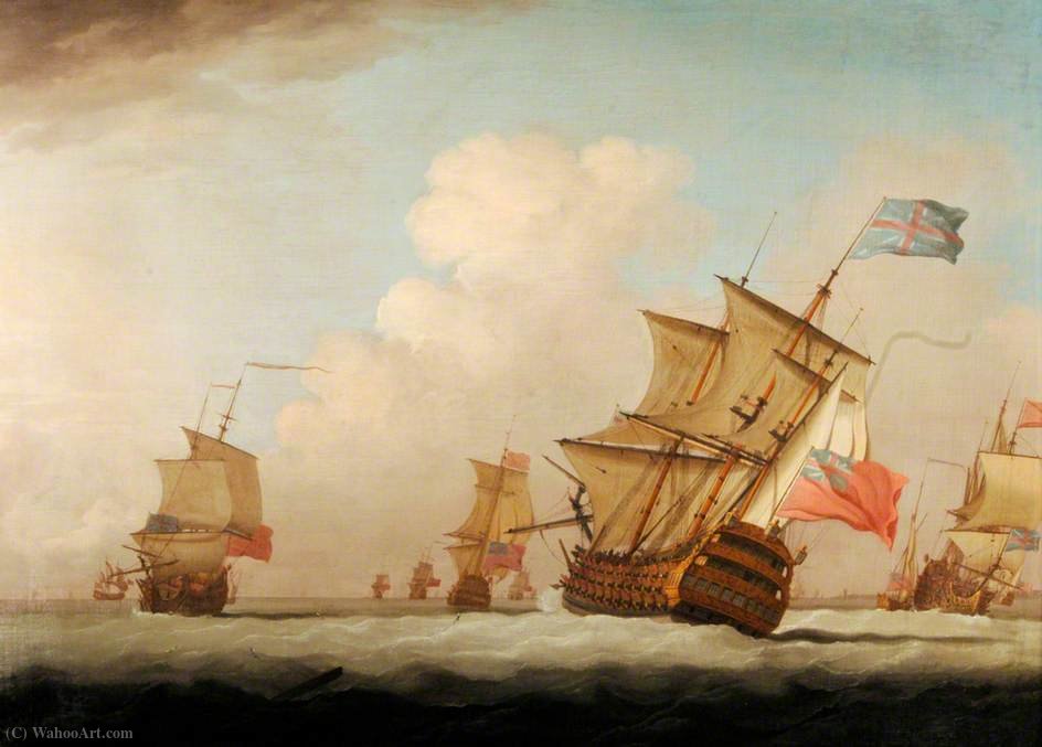 Shipping Off Spithead — Peter Monamy