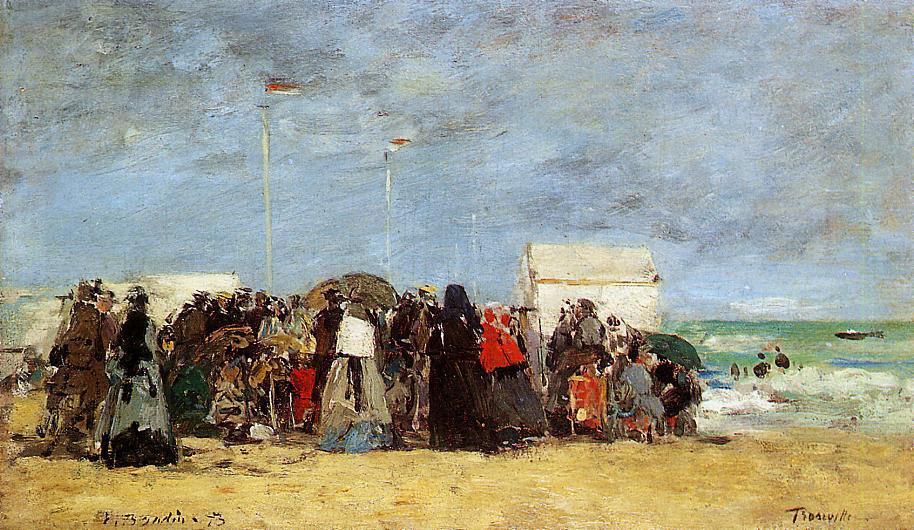 Beach Scene, Trouville — Eugène Louis Boudin