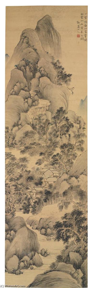 Spiritual Abode On A Hill Laced With Streams — Hua Yan
