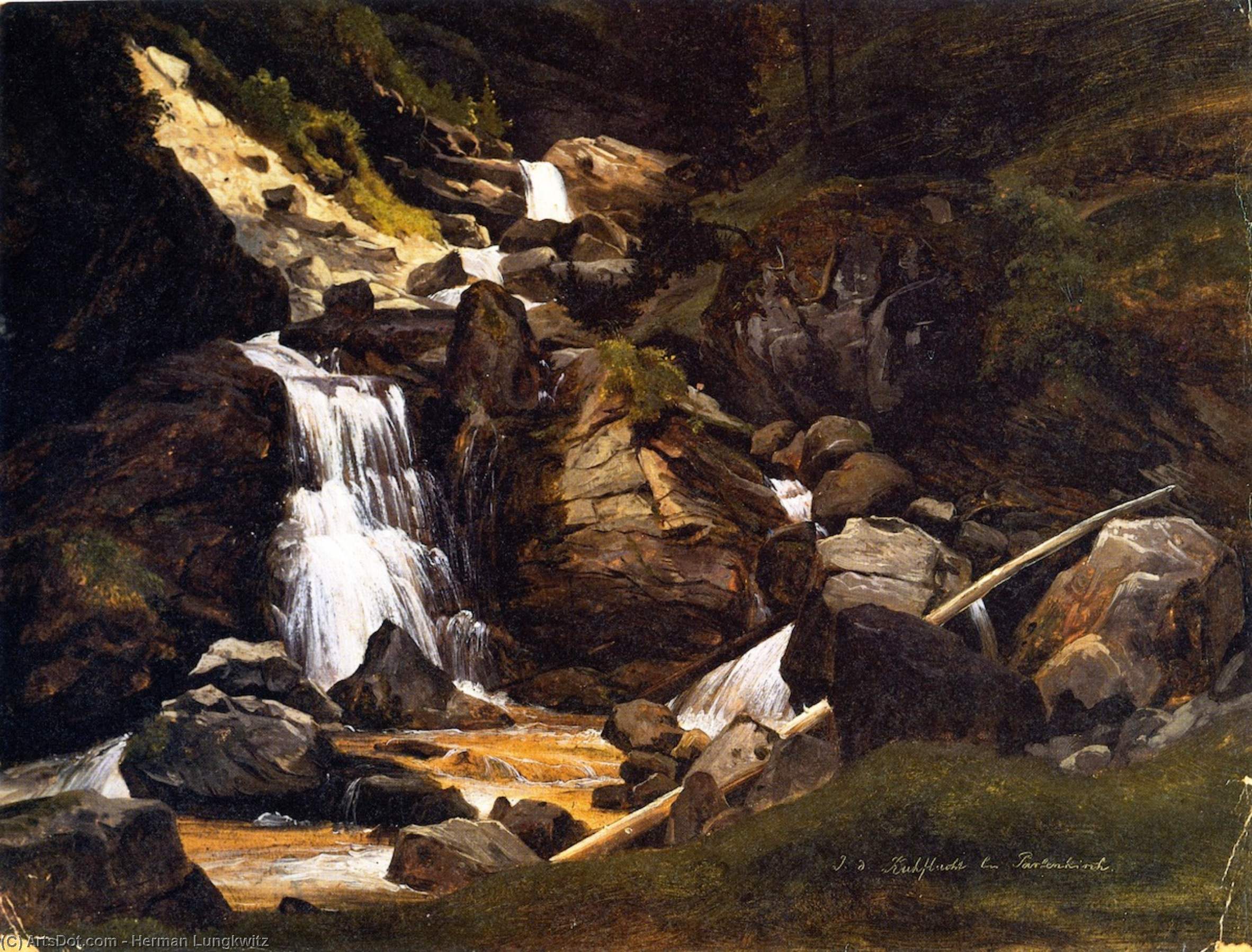 Kuhflucht Bei Partenkirch — Herman Lungkwitz