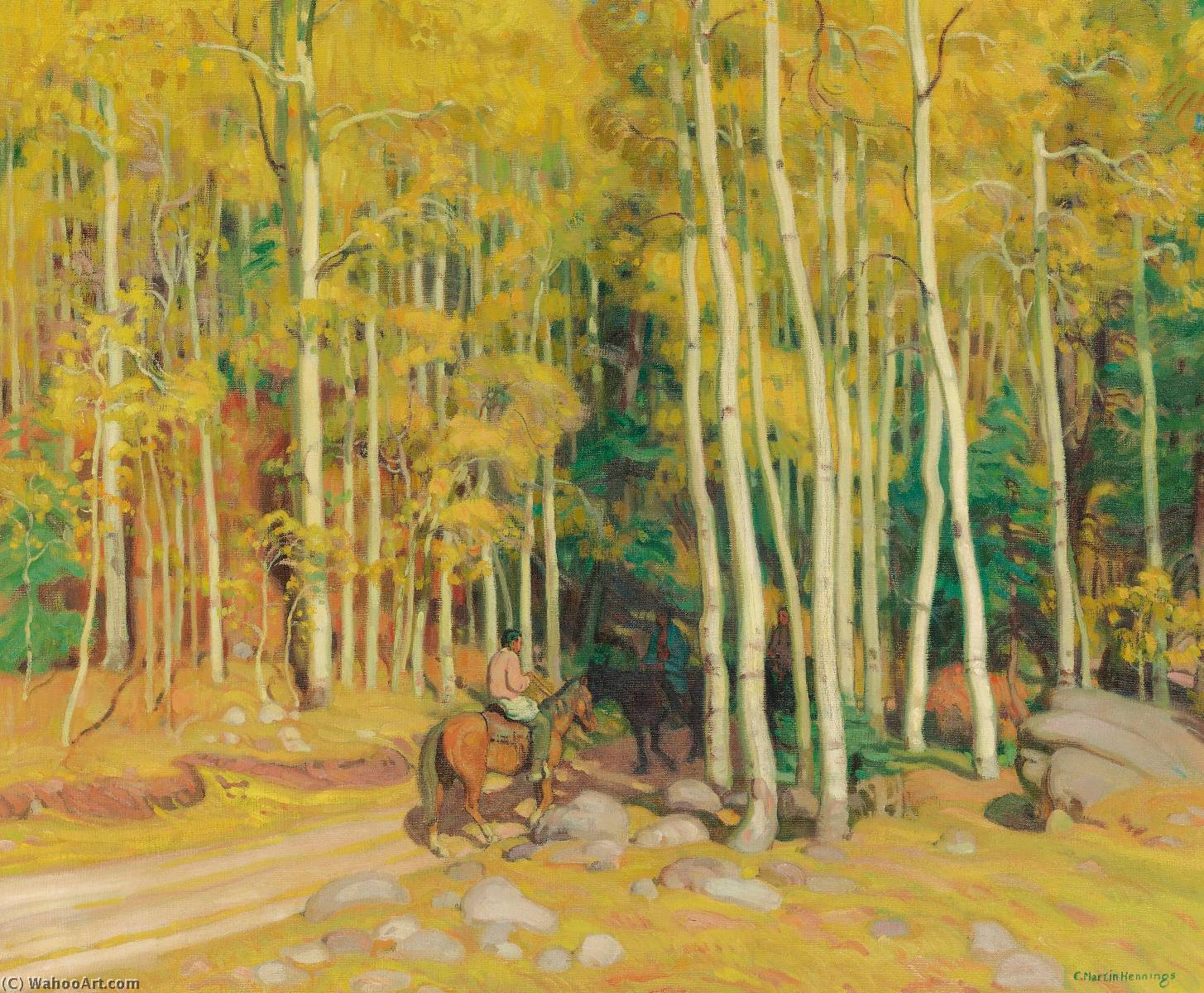 Along The Canyon Road — Ernest Martin Hennings