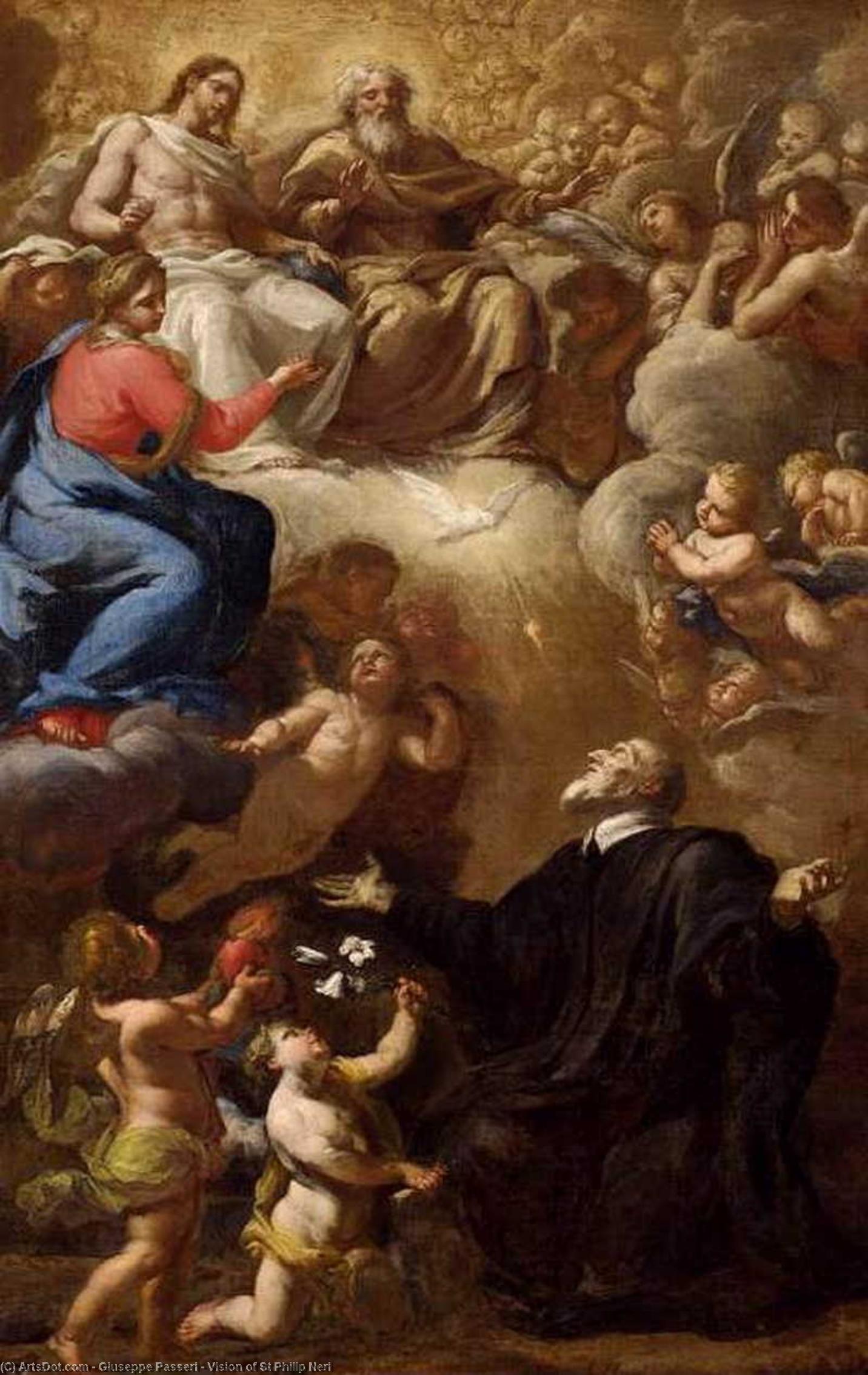 Vision Of St Philip Neri — Giuseppe Passeri