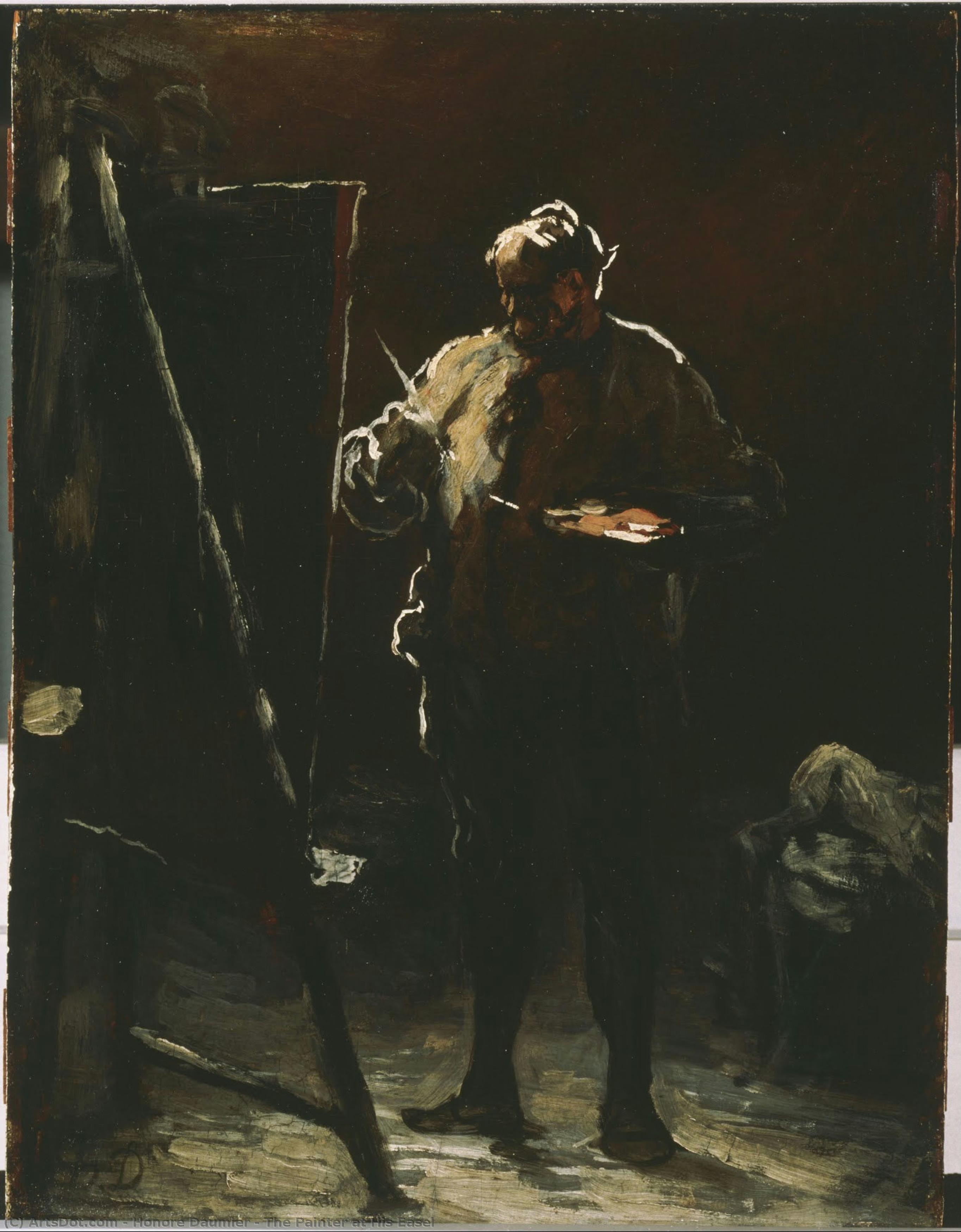 The Painter At His Easel — Honoré Daumier