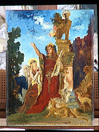 La Vie De L'humanité L'age D'argent. Hésiode Et Orphée. Orphée. Le Midi. Le Chant — Gustave Moreau