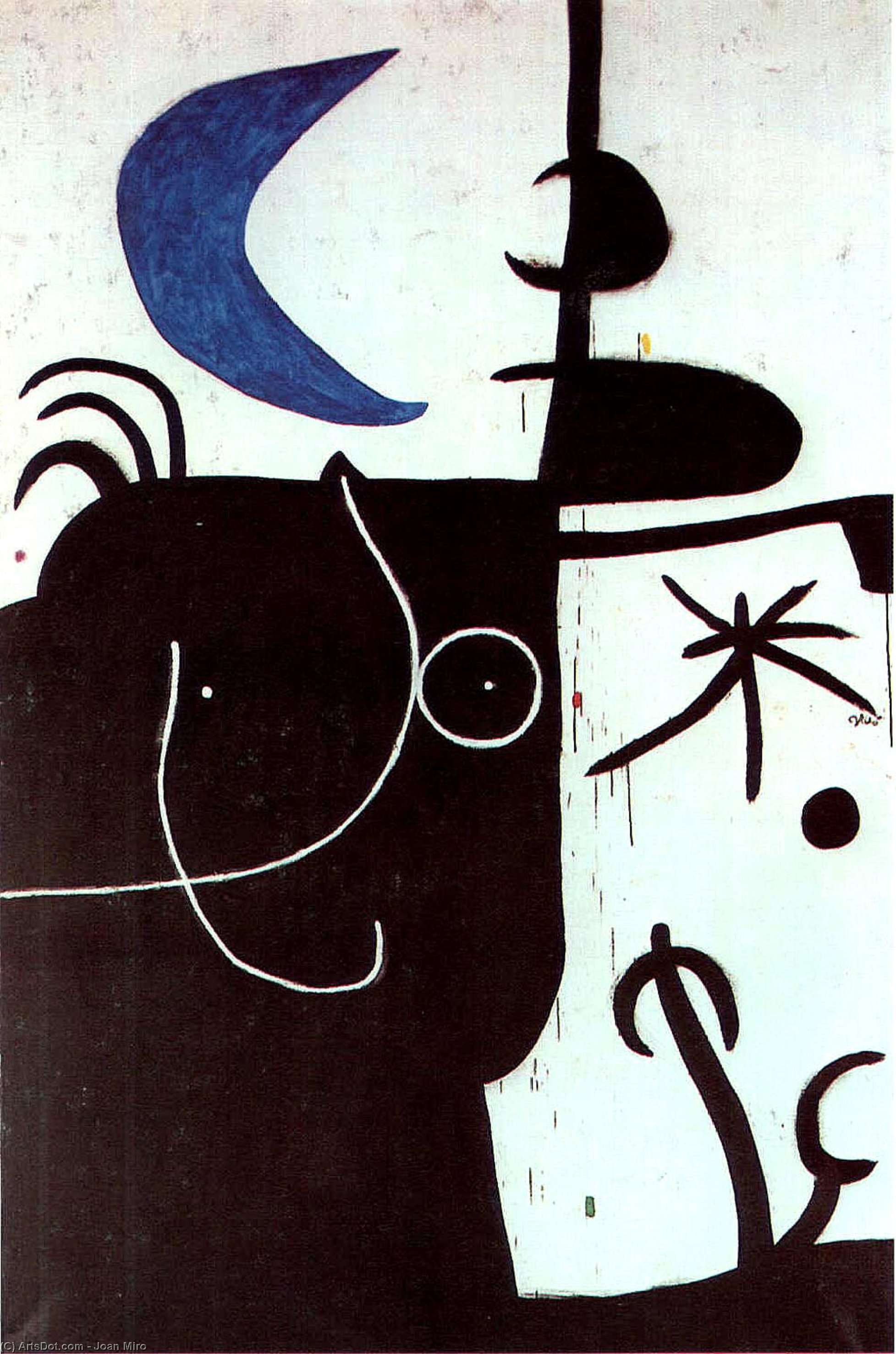 Woman Before The Luna — Joan Miró