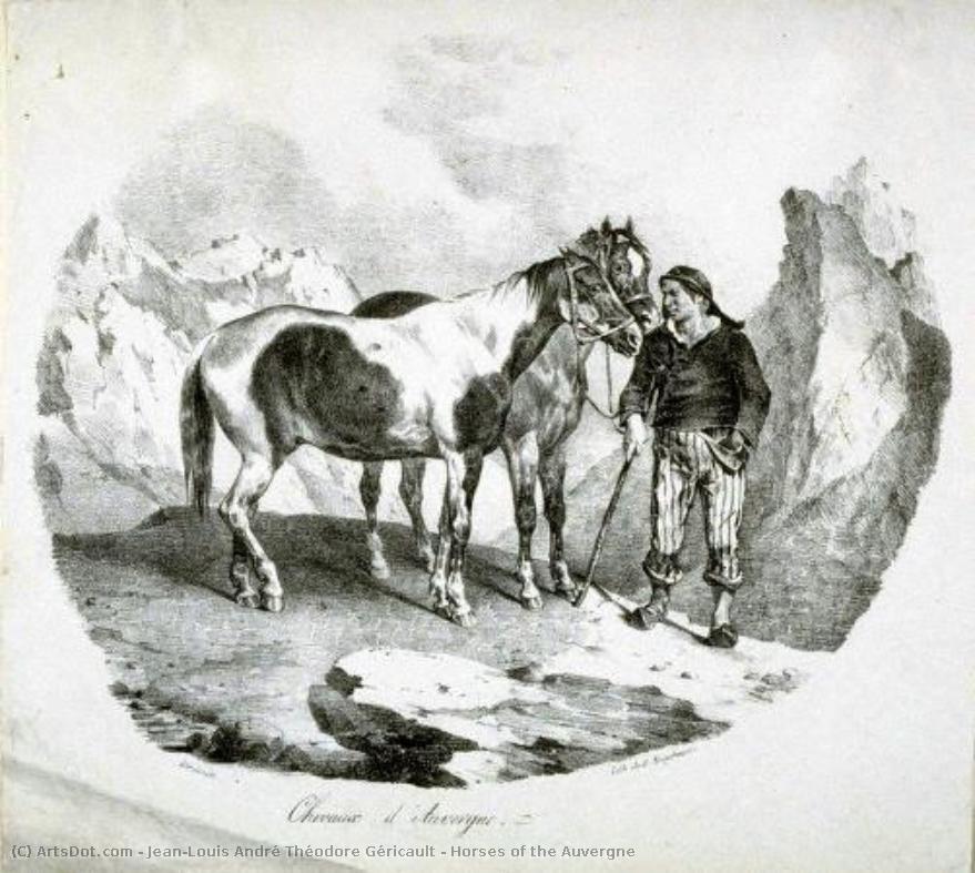 Horses Of The Auvergne — Théodore Géricault
