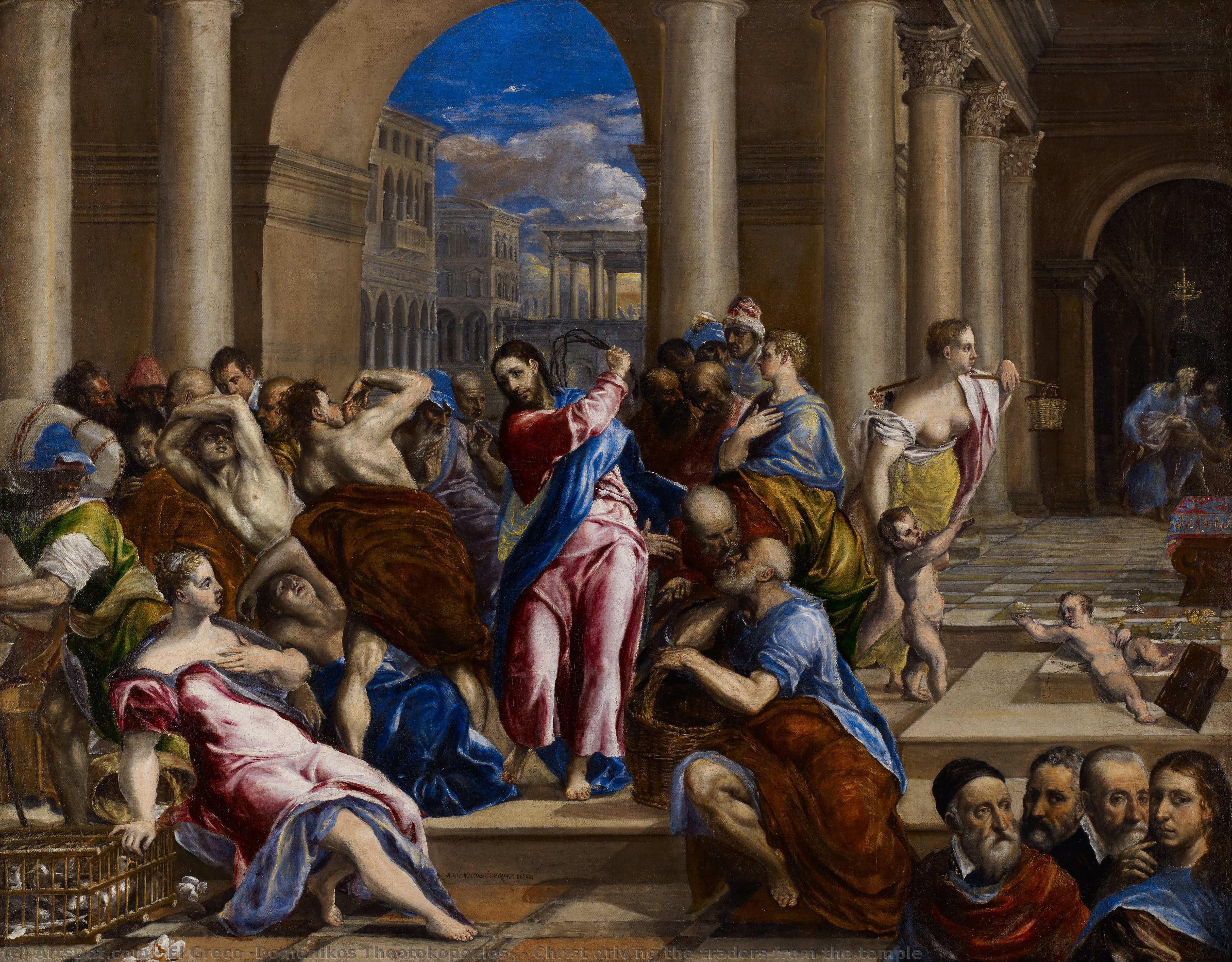 Christ Driving The Traders From The Temple — El Greco