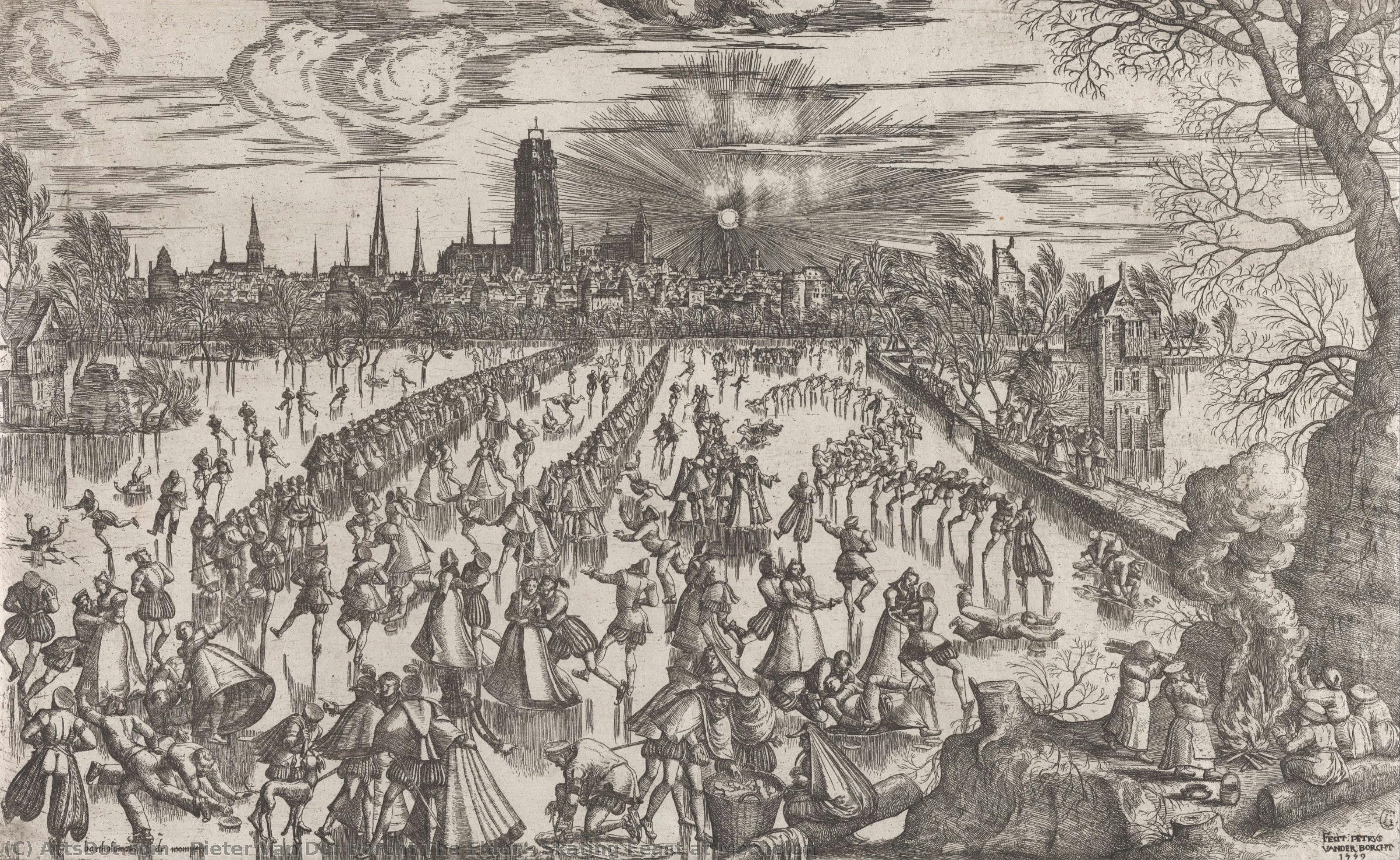 Skating Feast At Mechelen — Pieter Van Der Borcht The Elder
