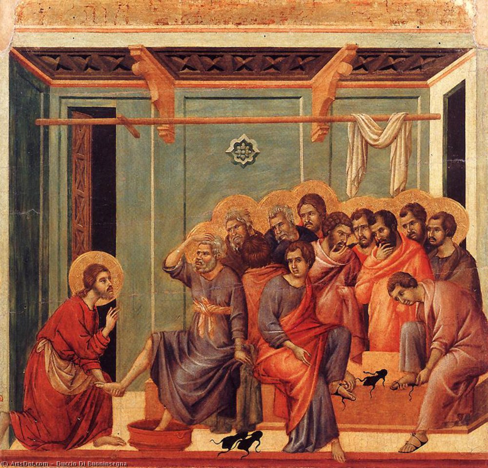 Washing Of The Feet — Duccio Di Buoninsegna