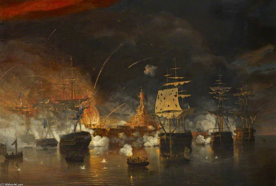 The Bombardment Of Algiers - — Thomas Whitcombe
