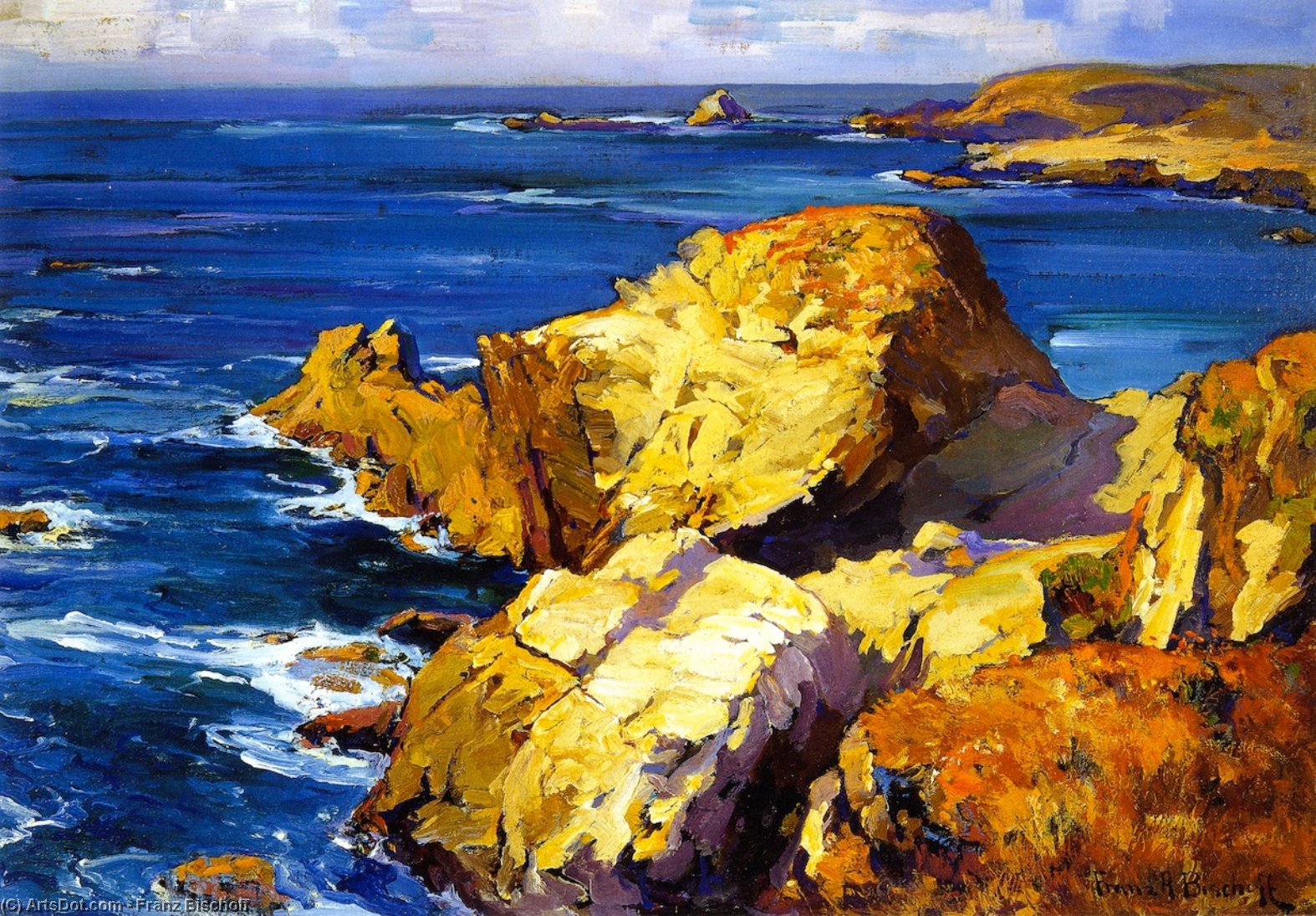 Rocks Along The Coast — Franz Bischoff