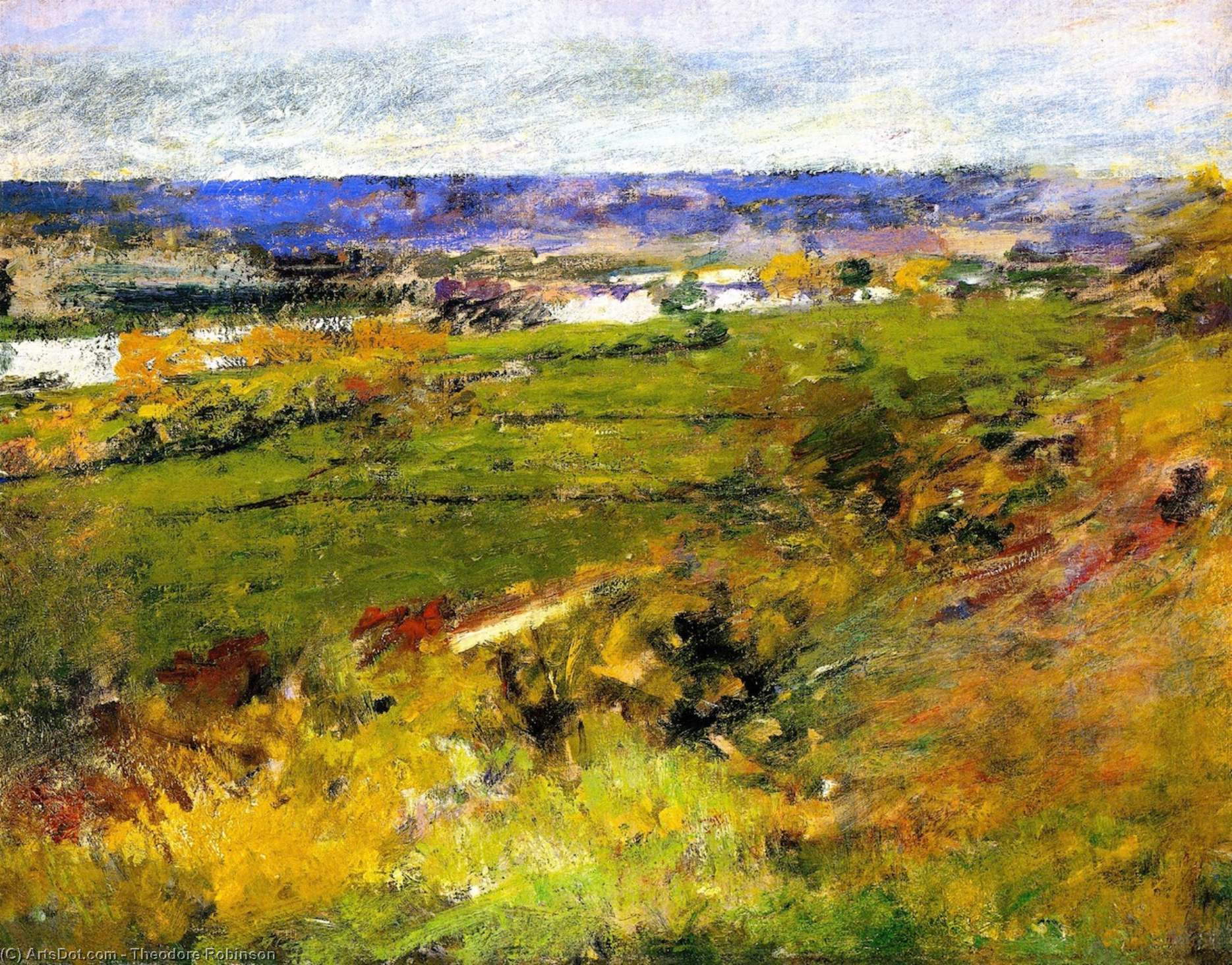 Study For 'valley Of The Seine From The Giverny Heights' — Theodore Robinson