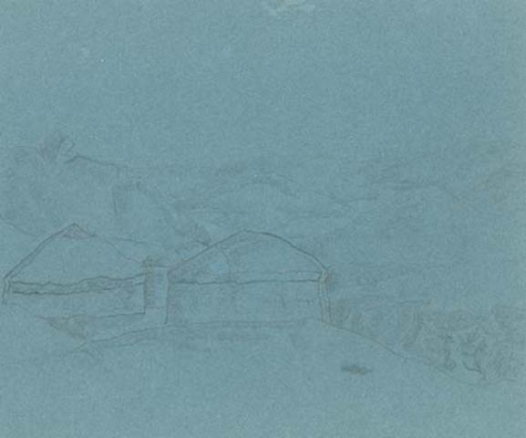 Sketch Of Yurts — Nicholas Roerich