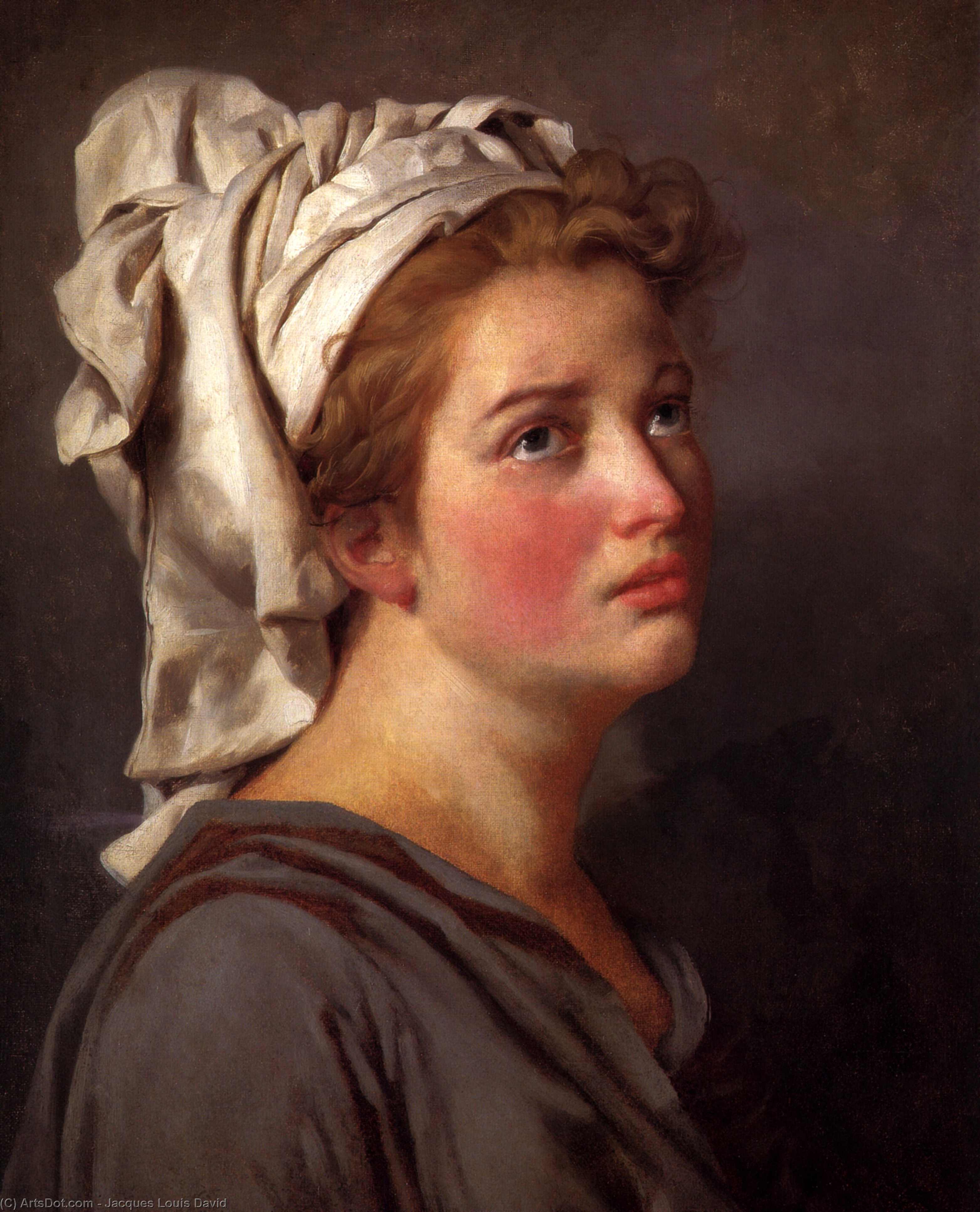 Portrait Of A Young Woman In A Turban — Jacques-louis David