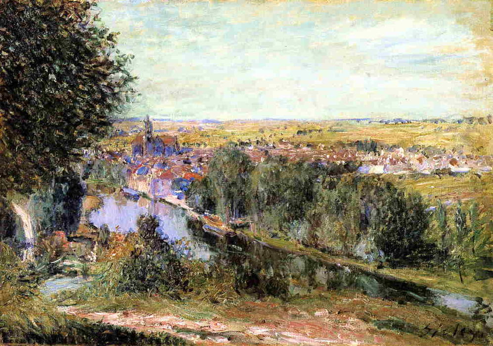 View Of Moret — Alfred Sisley