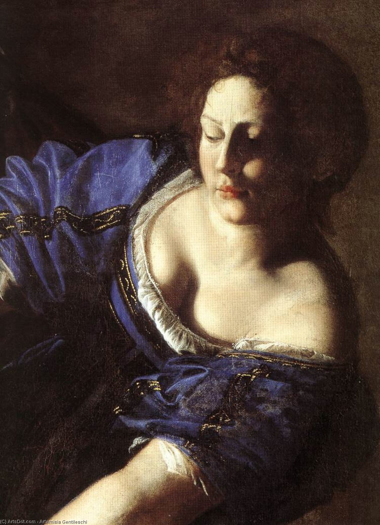 Judith Beheading Holofernes (detail) — Artemisia Gentileschi