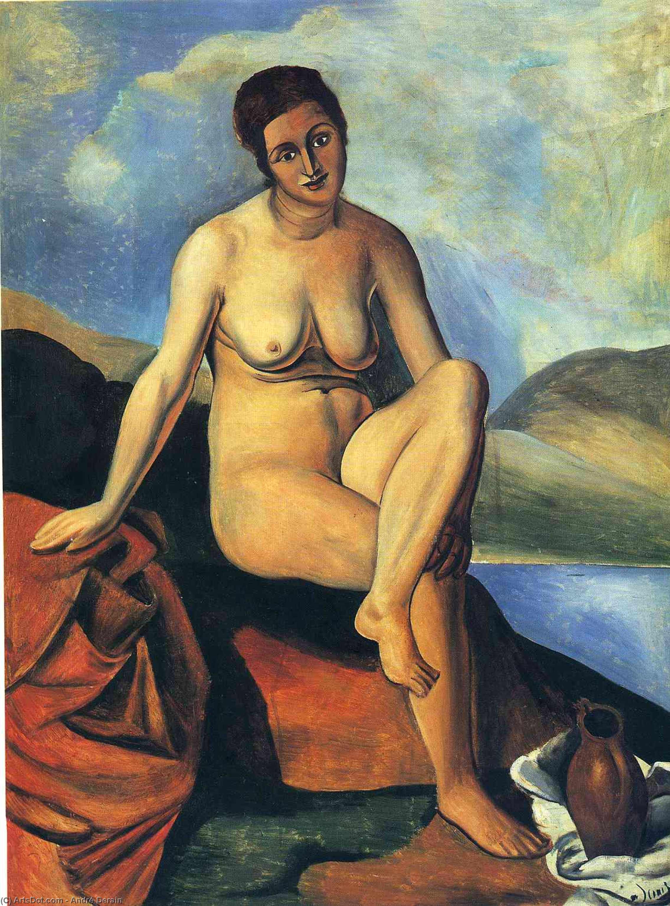 Female Nude With A Jug — André Derain