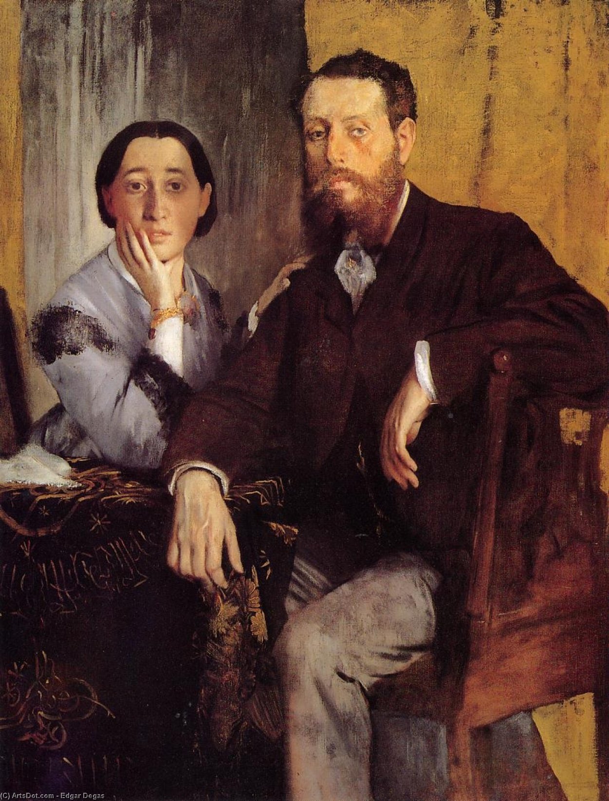 Edmond And Therese Morbilli — Edgar Degas