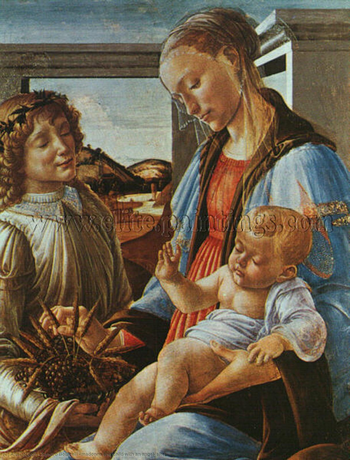 Madonna And Child With An Angel, After — Sandro Botticelli