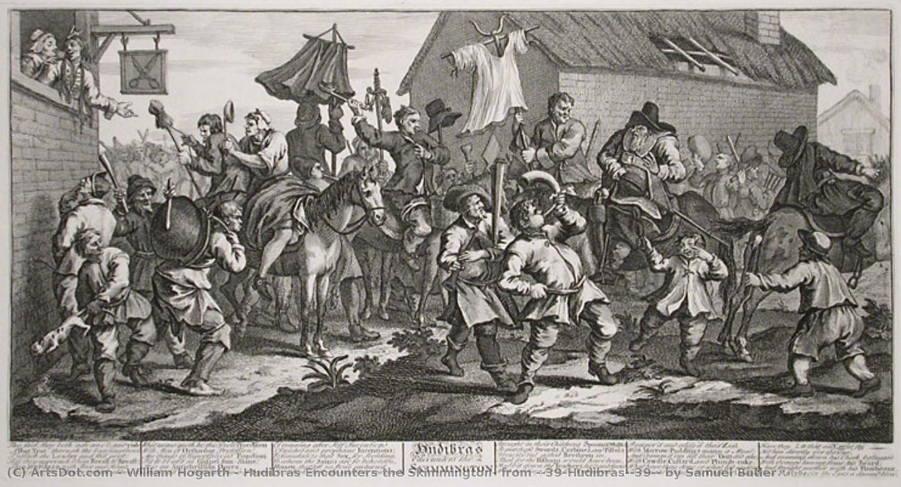 Hudibras Encounters The Skimmington, From 'hudibras', By Samuel Butler — William Hogarth