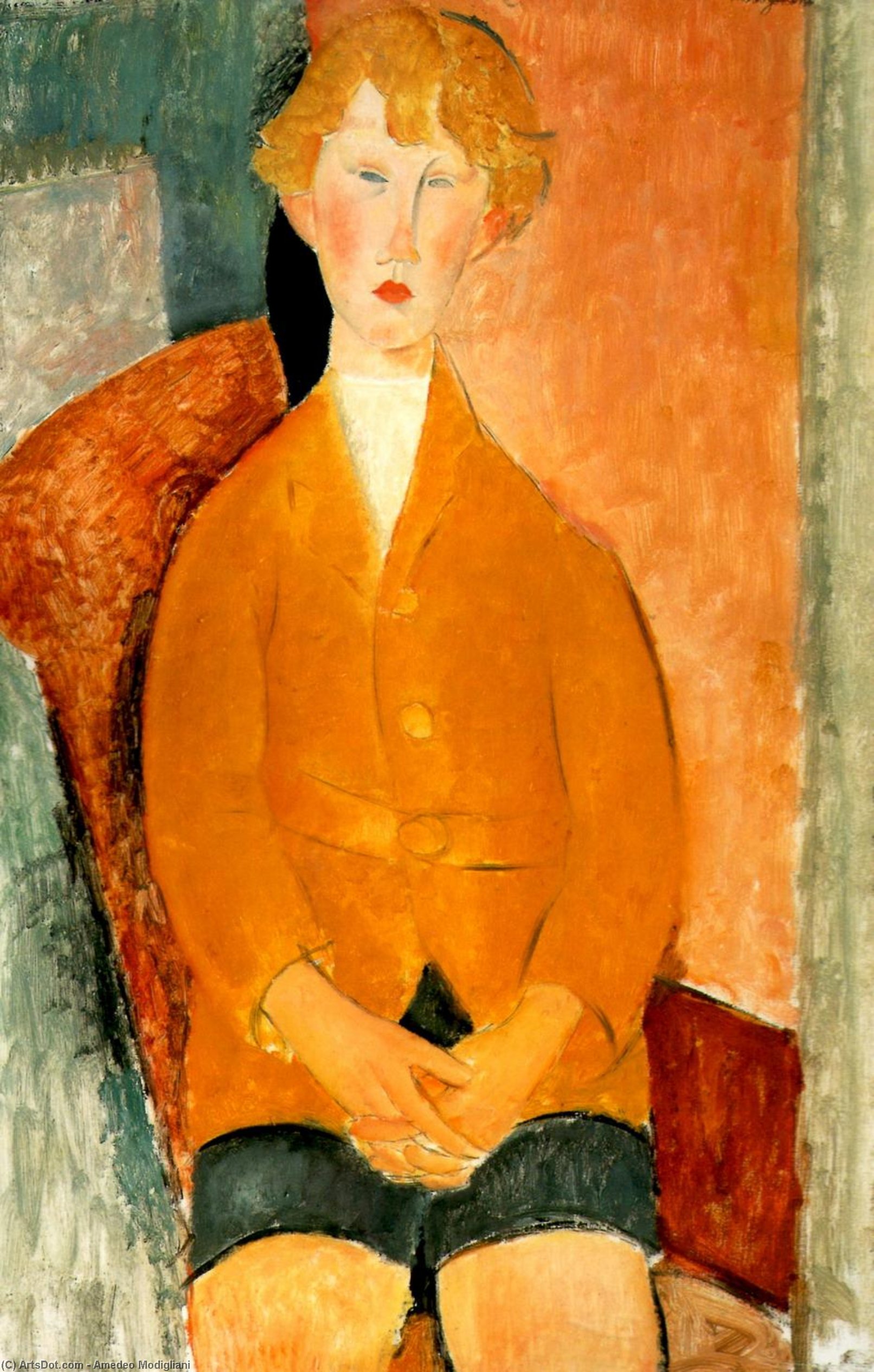 Boy In Shorts — Amedeo Clemente Modigliani