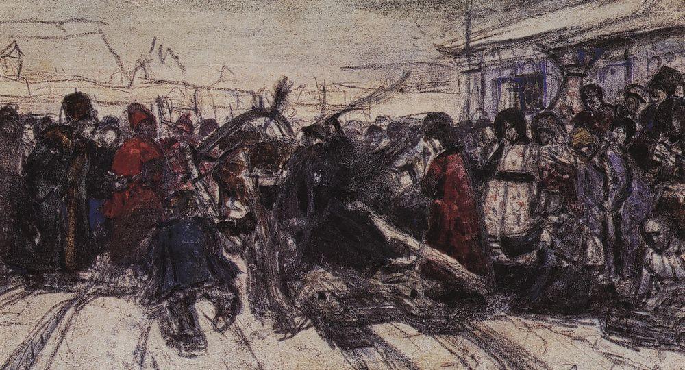 Boyarynya Morozova (study) — Vasily Ivanovich Surikov