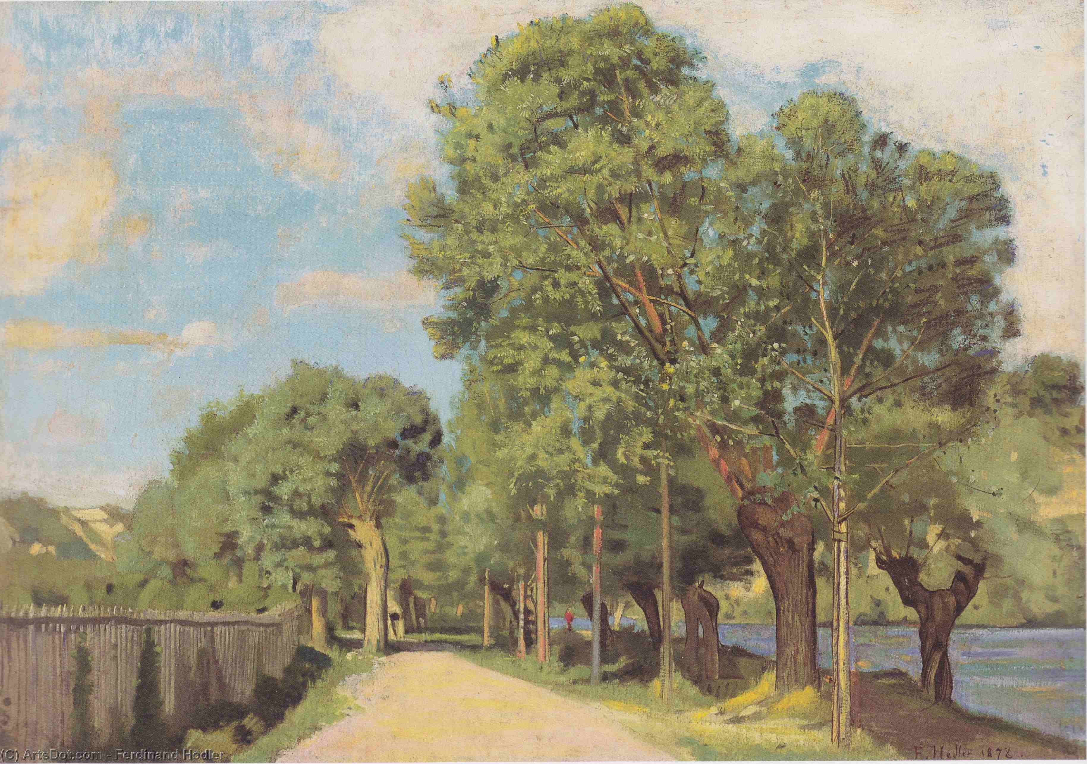 Landscape At The Jonction At Geneva — Ferdinand Hodler