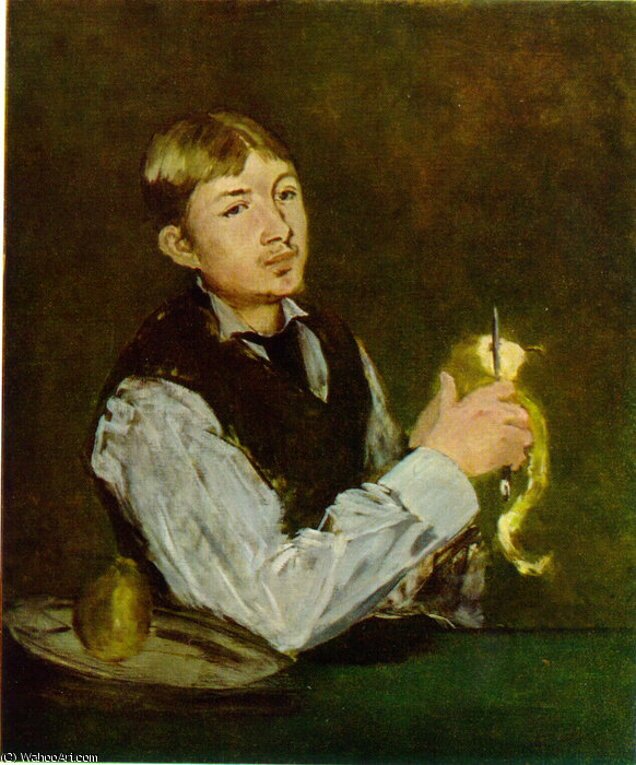 Porträtt Av Léon Leenhoff (päronskalaren), - (85x71) — Édouard Manet