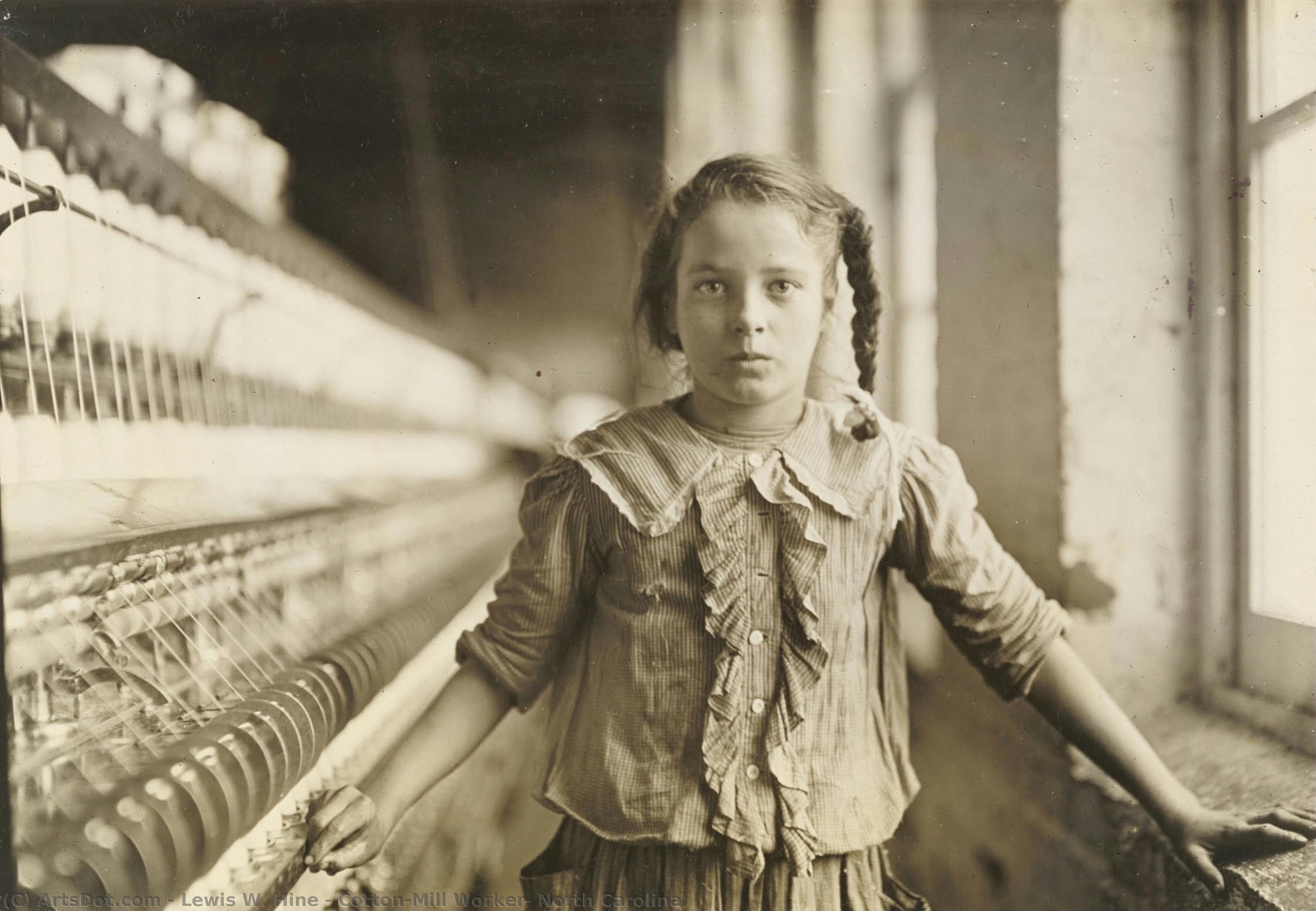 Baumwollmühlenarbeiterin, North Carolina — Lewis Wickes Hine