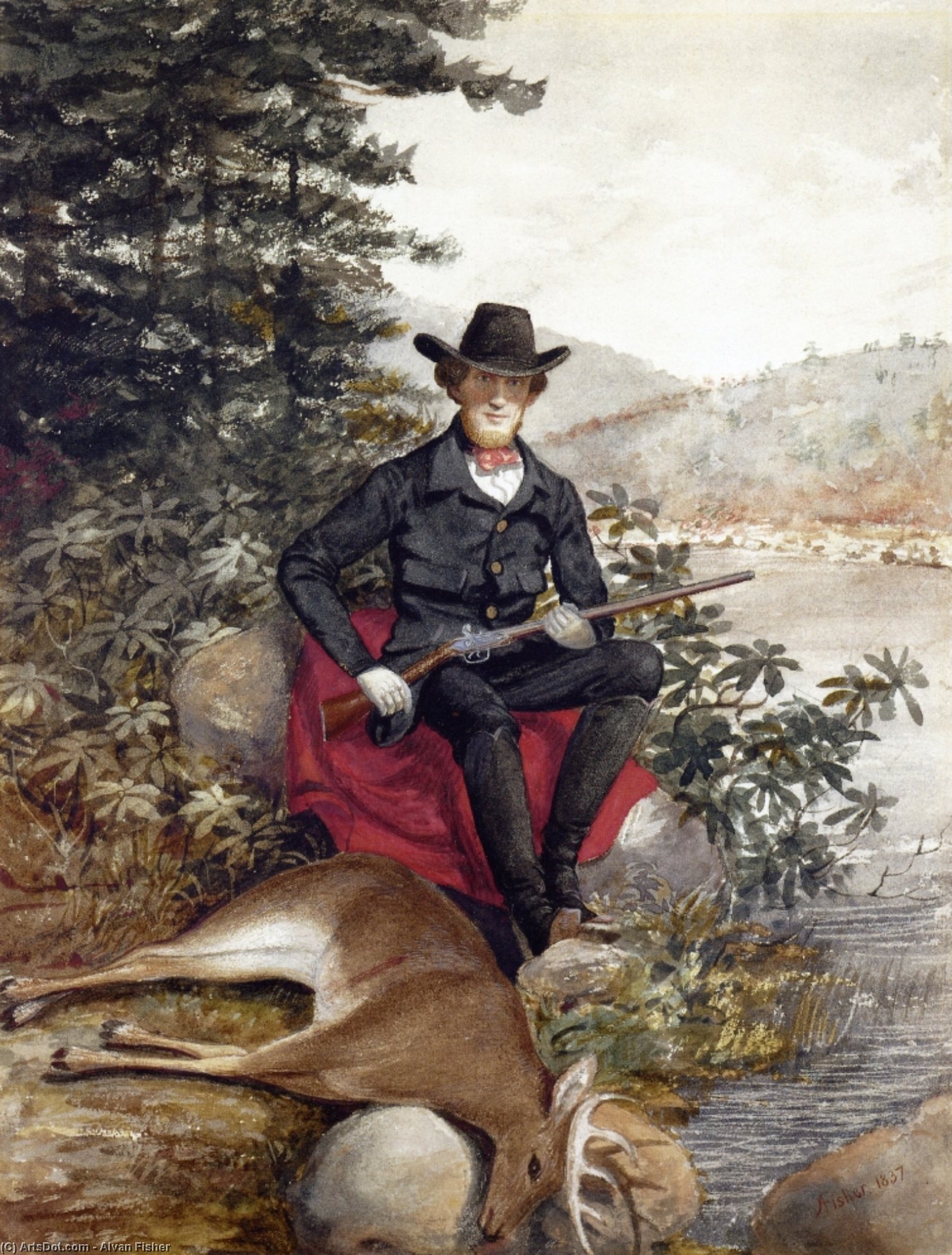 The Hunter, A Self Portrait — Alvan Fisher
