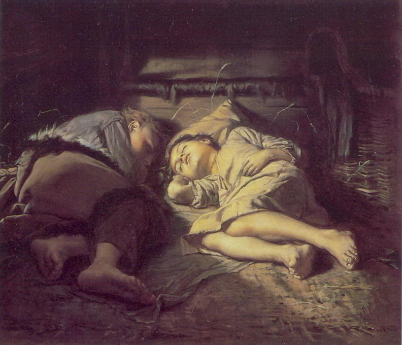 Children Sleeping — Vasily Grigoryevich Perov