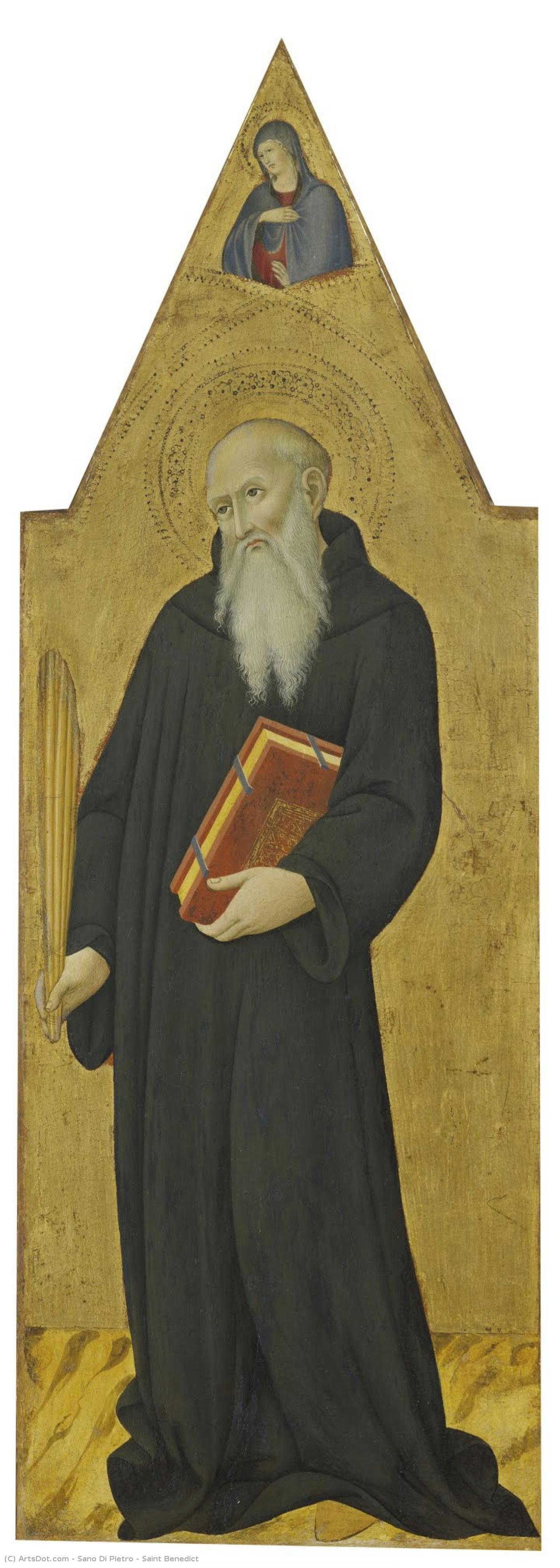 Saint Benedict — Sano Di Pietro