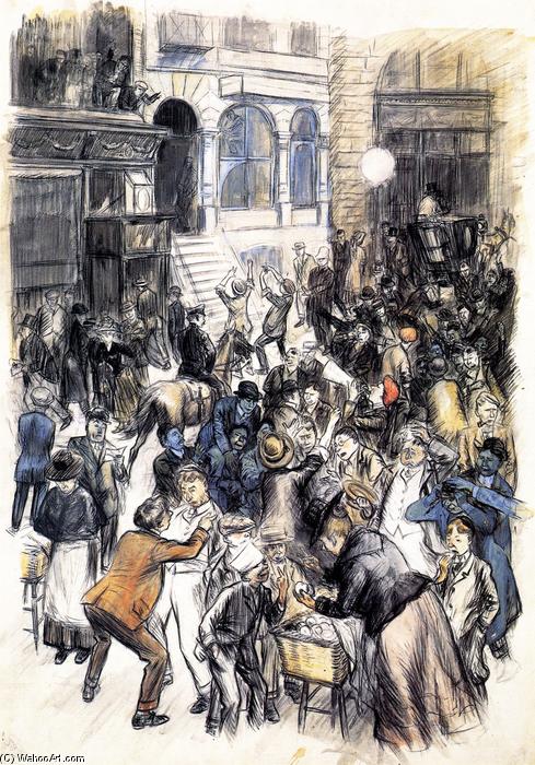Curb Exchange No. 3 — William James Glackens