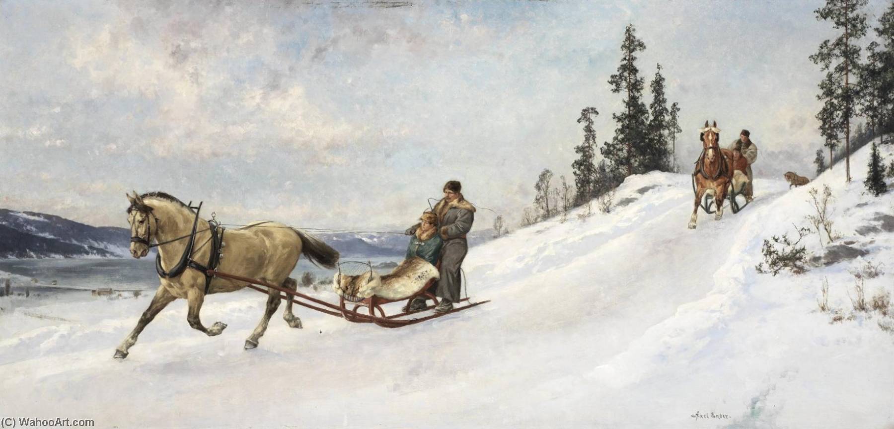 Vinterutflukt — Axel Hjalmar Ender