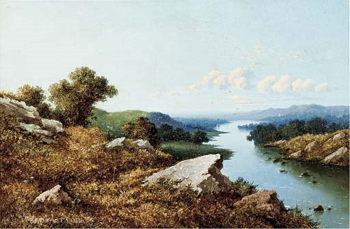 A Wooded River Valley — Edward H. Niemann