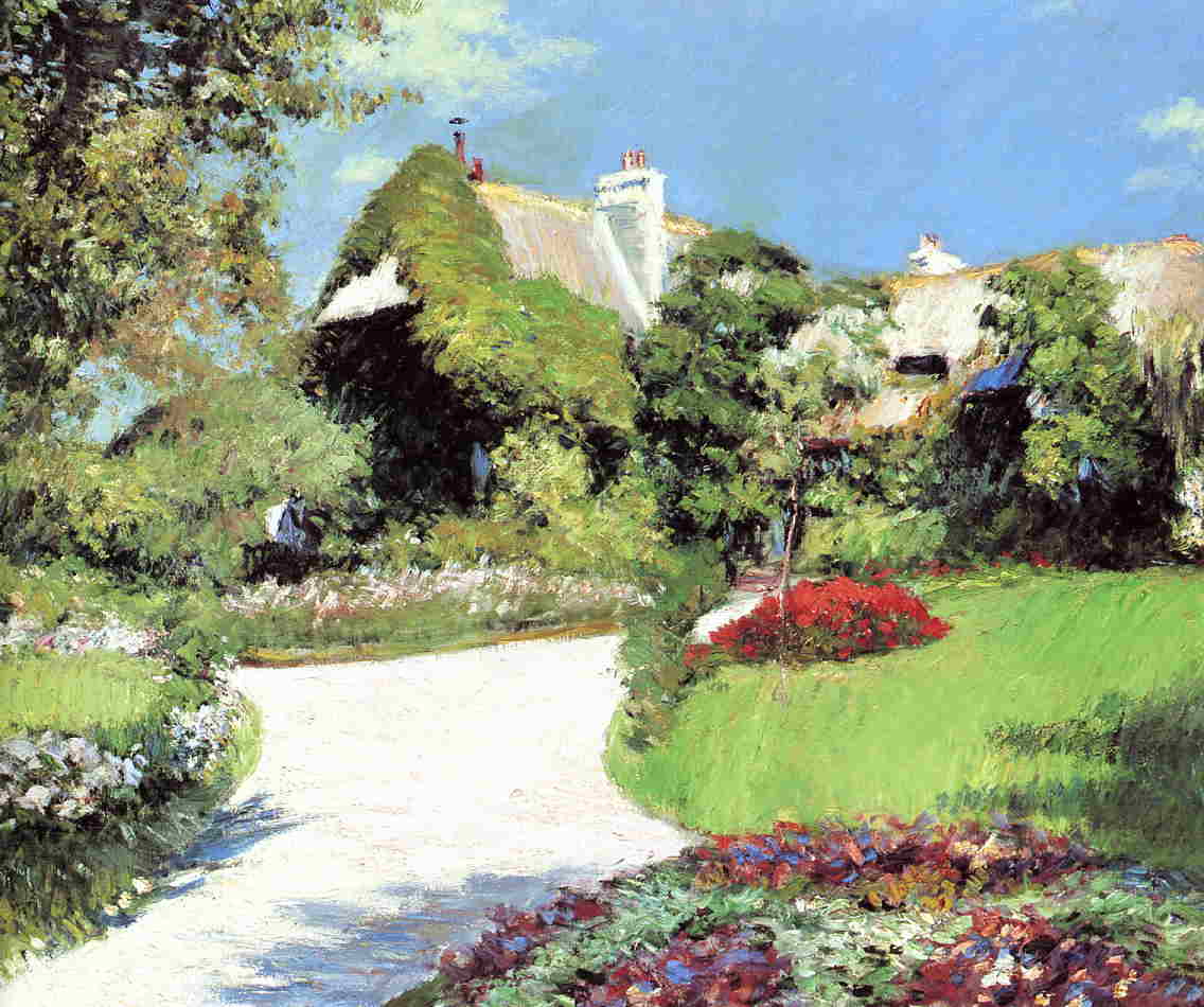 Thatched Cottage, Trouville — Gustave Caillebotte