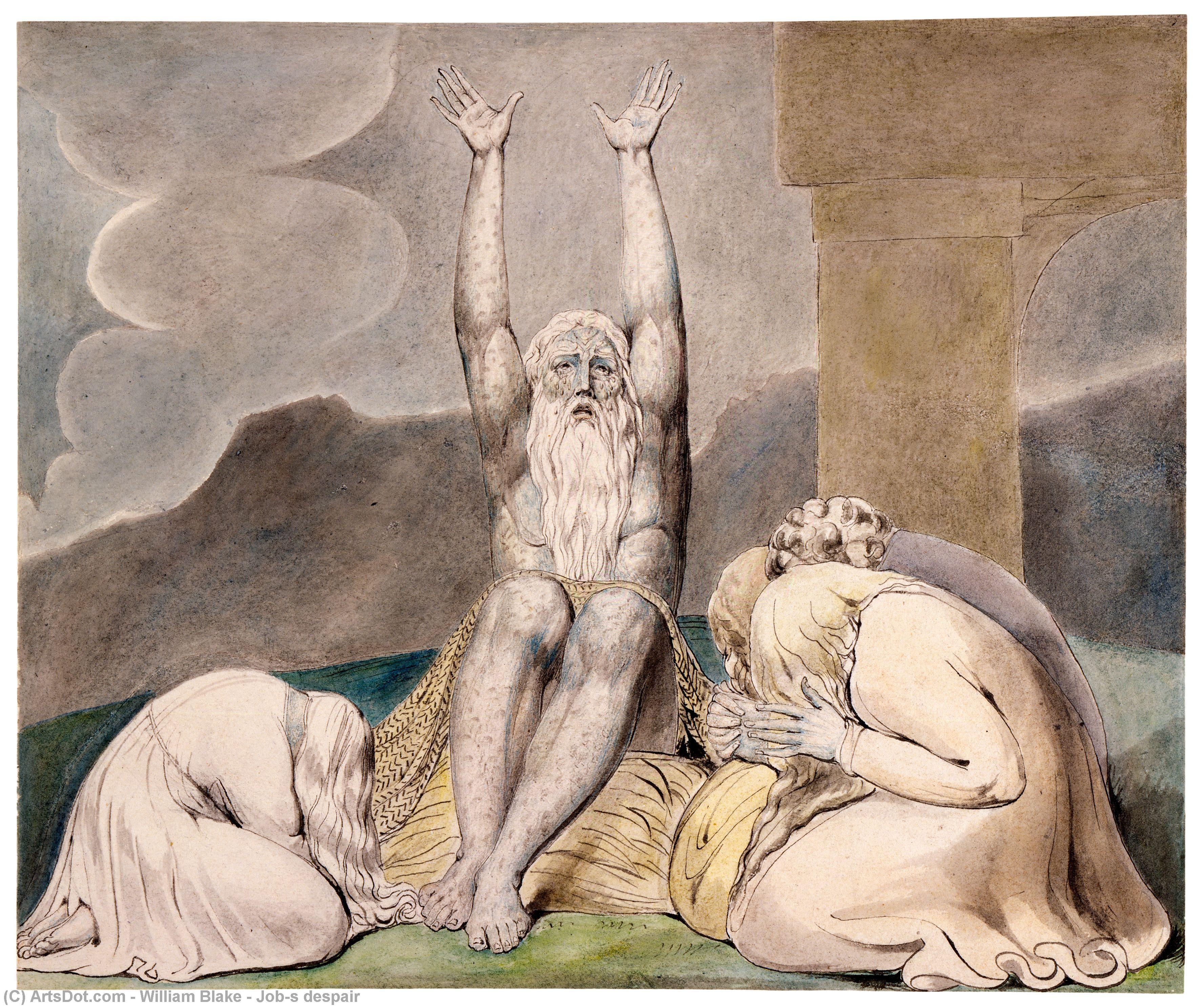 El Desesperación De Job — William Blake