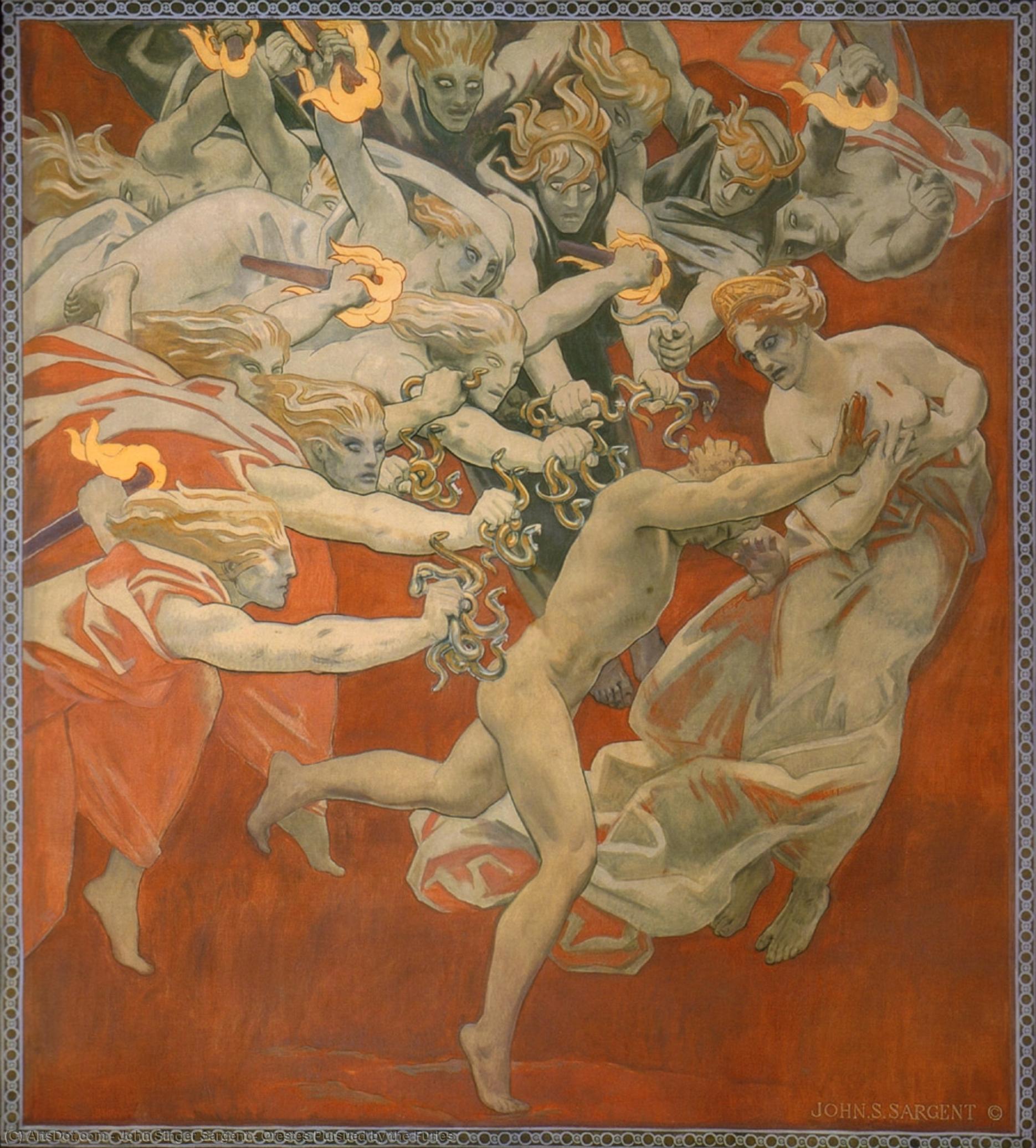 Orestes Pursued By The Furies — John Singer Sargent