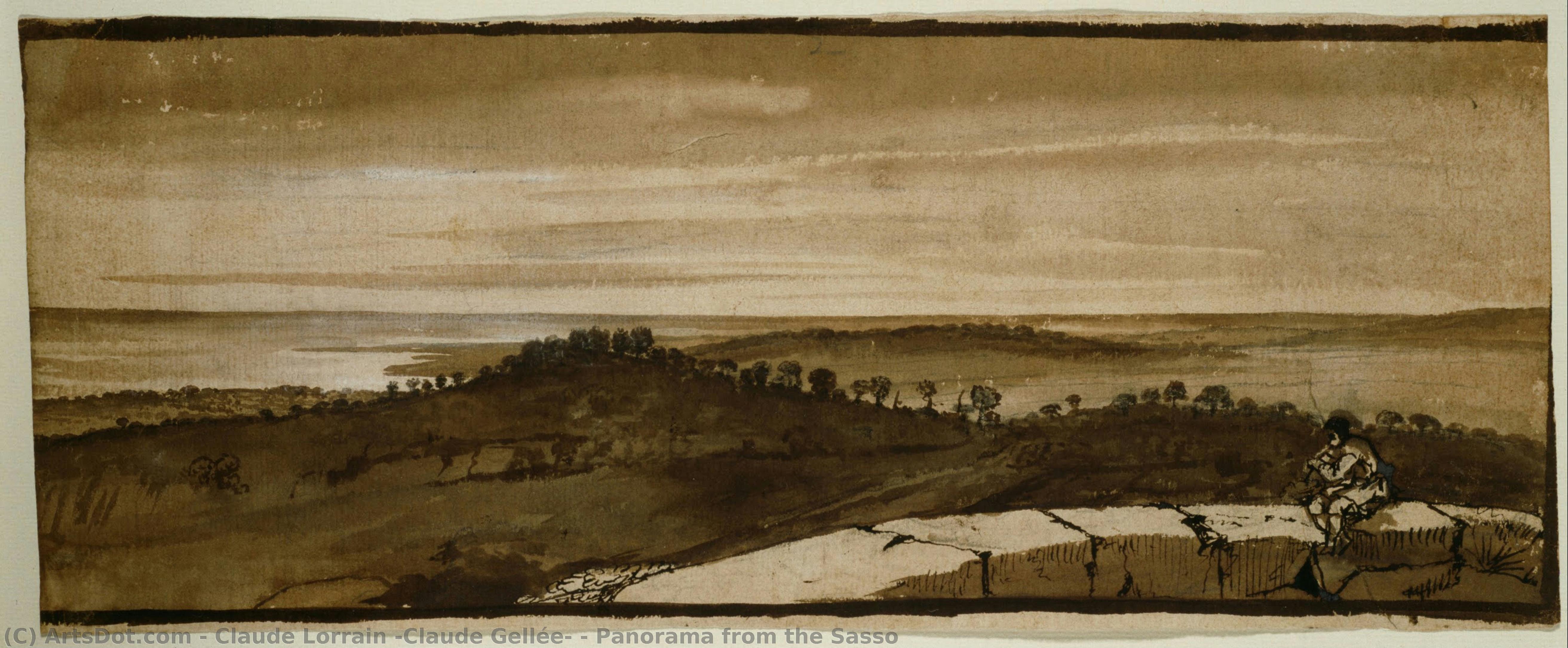 Panorama Desde El Sasso — Claude Lorrain (claude Gellée)