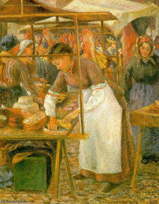 The Pork Butcher - Tate Gallery, London - — Camille Pissarro