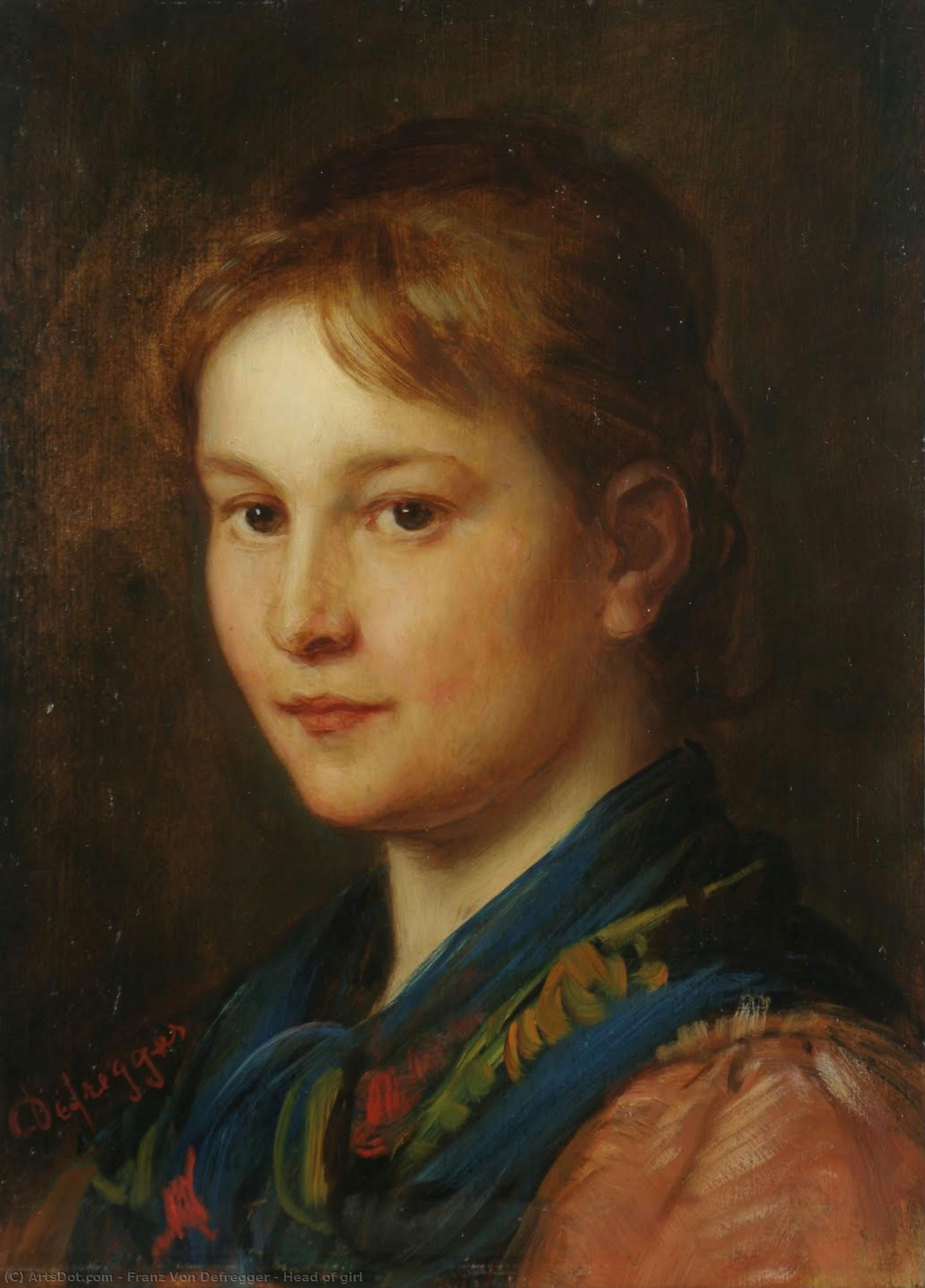 Head Of Girl — Franz Von Defregger