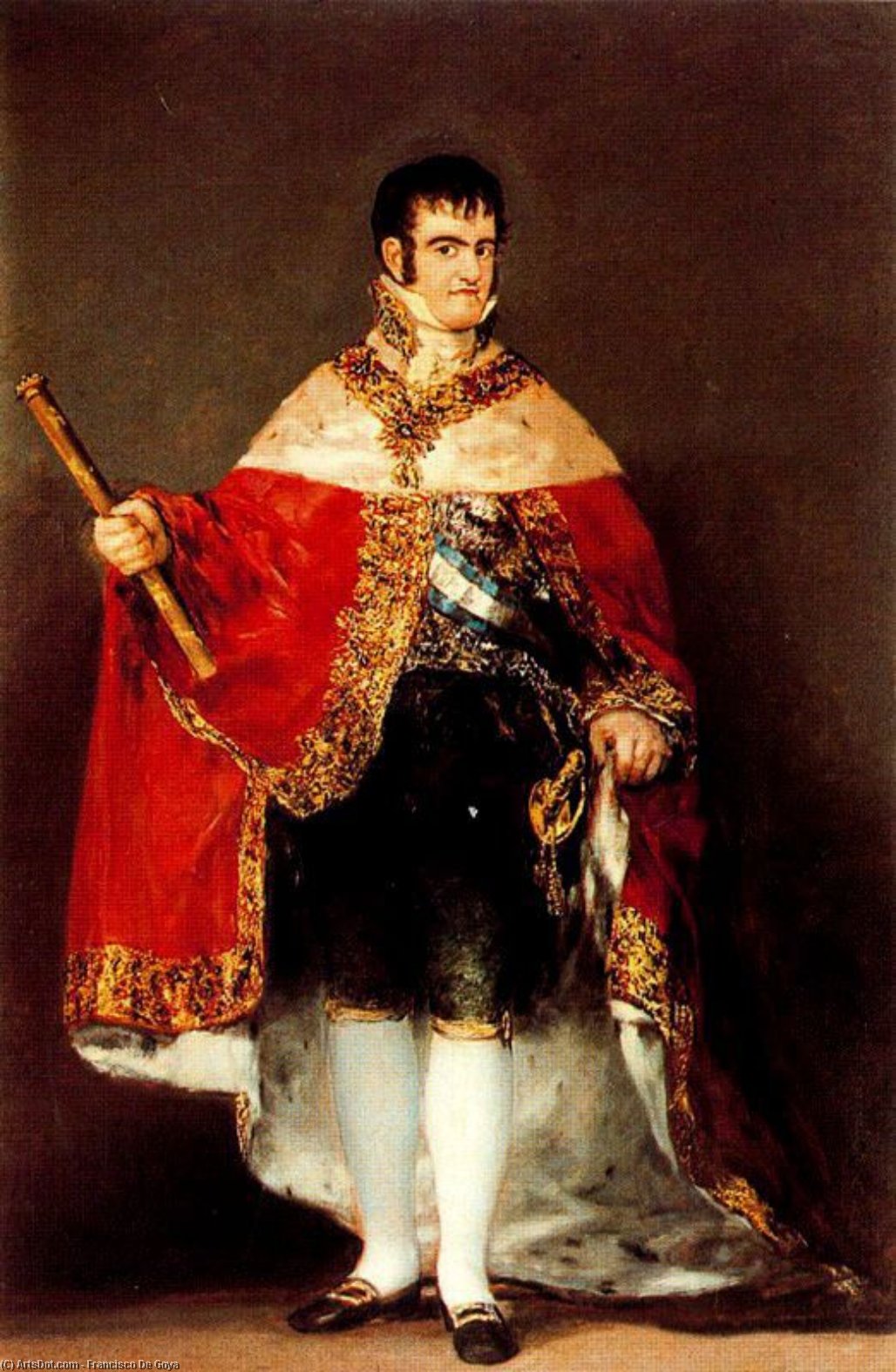 Fernando Vii With Royal Mantle — Francisco José De Goya Y Lucientes