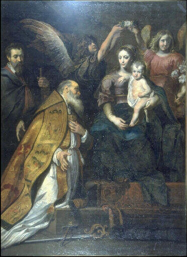 Saint Eloi Au Pied De La Vierge — Gerard Seghers