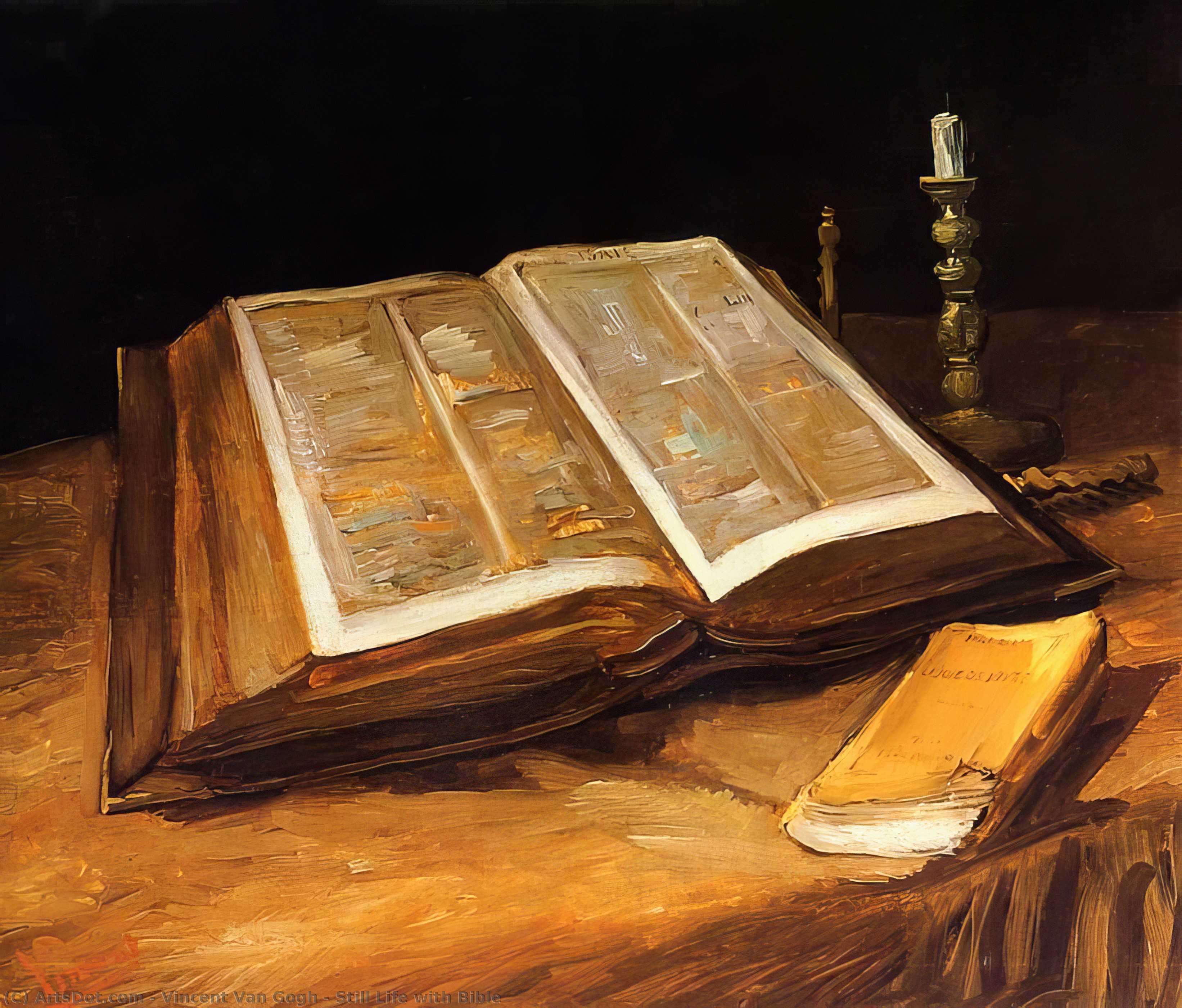 Still Life With Bible — Vincent Willem Van Gogh