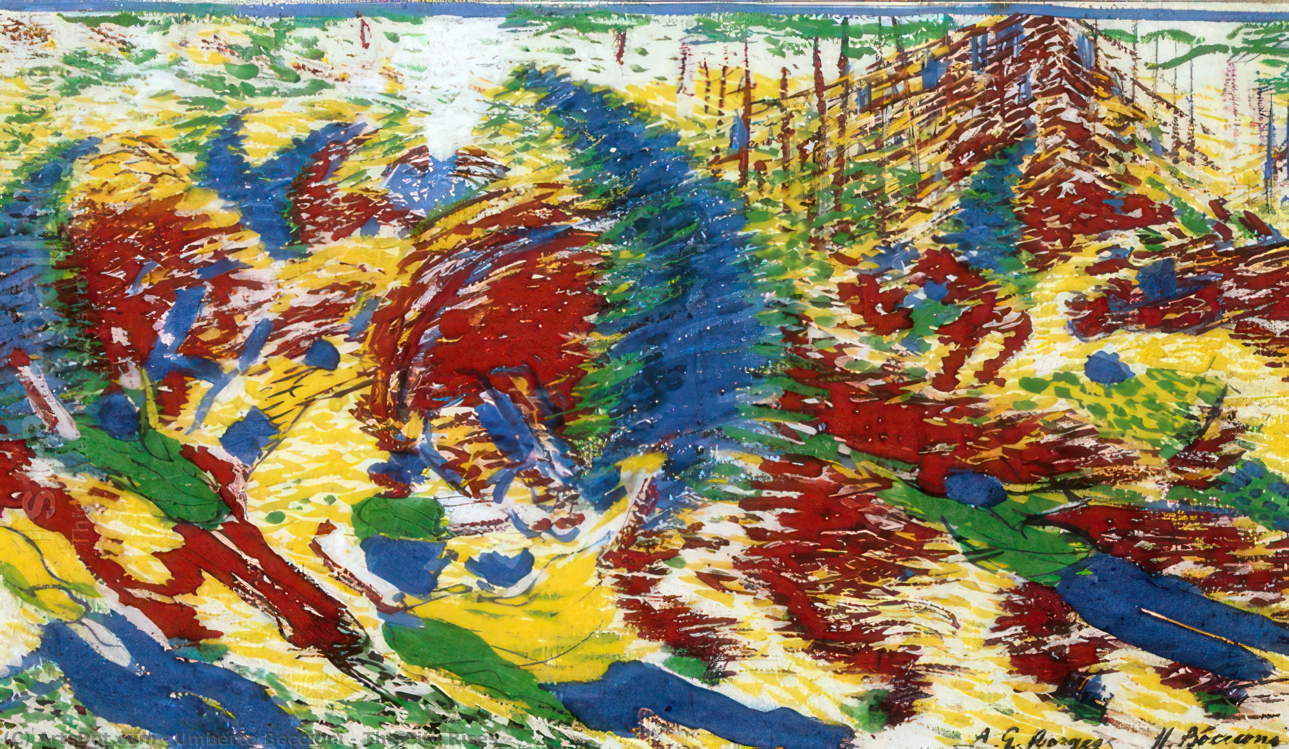 The City Rises — Umberto Boccioni