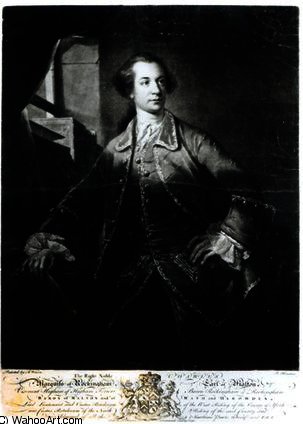 Portrait Of Charles Watson-wentworth, Second — Benjamin Wilson