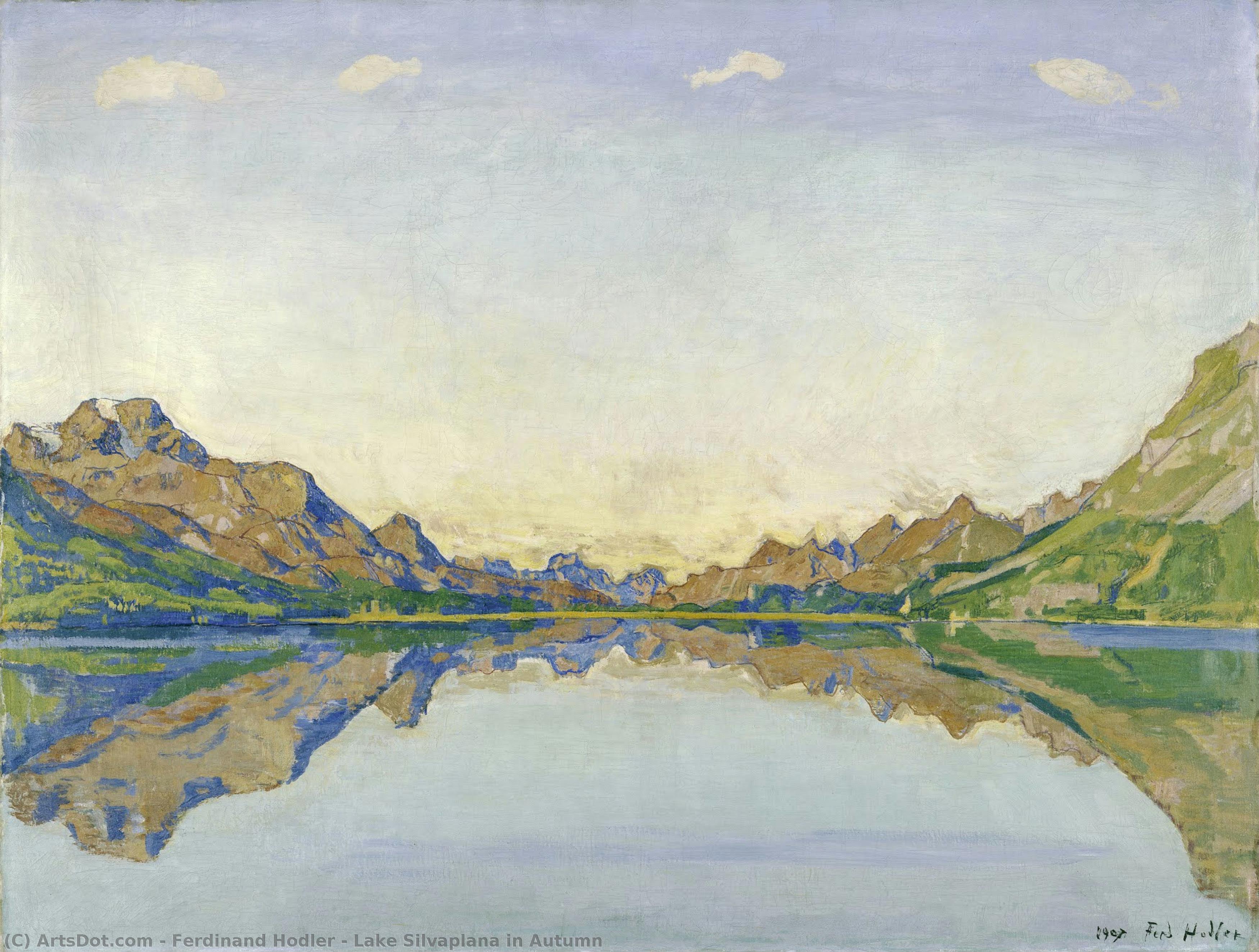 Lake Silvaplana In Autumn — Ferdinand Hodler